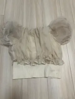 RESEXXY チュール切替リブニット 半袖のサムネイル