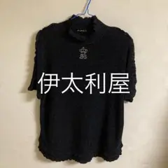 伊太利屋 ラメ入り ハイネック トップス 半袖　サイズ11のサムネイル