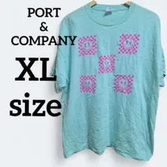 PORT & COMPANY 【XL】 水色 Tシャツ メンズ ユニセックス