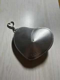 Laka ハート型 ポーチ シルバー