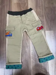 miki HOUSE 車刺繍付き 100cm 長ズボン