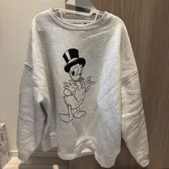 【ほぼ未使用】GOOD ROCK SPEED/裏起毛スウェット　ドナルド