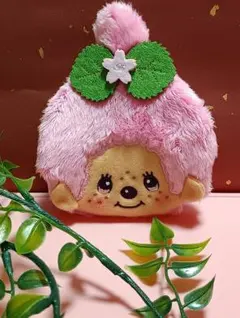 モンチッチ　がま口　和柄　さくらもち 「タグ無」