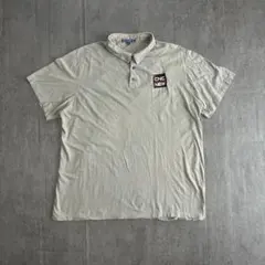 企業ロゴ刺繍 オーバーサイズ 半袖ポロシャツ 2XL グランジ 古着男子 y2kのサムネイル