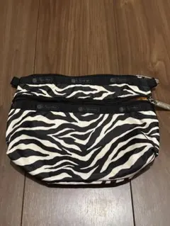 レスポートサック　ゼブラ柄　ポーチ