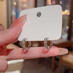 ♥️特別価格♥️ユニセックス　ピアス　シルバー　ストリート　フープ　棘　韓国