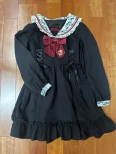 Secret Honey セーラー襟 ミニワンピース 長袖 レース リボンのサムネイル