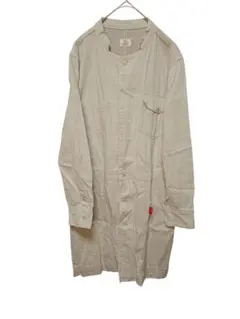 【N0012】cepo　ノーカラー　ショップコート　デニム生地 ワンピース