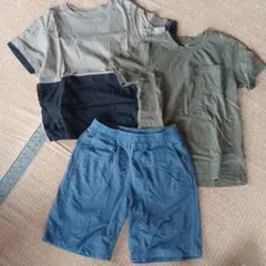 キッズ Tシャツ 2枚とショートパンツ セット