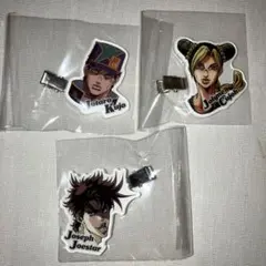 ジョジョの奇妙な冒険　コレクションヘアクリップ　承太郎　徐倫　ジョセフ