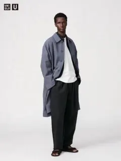 UNIQLO U ライトウェイトスウェットワイドパンツ M 09 BLACK 黒
