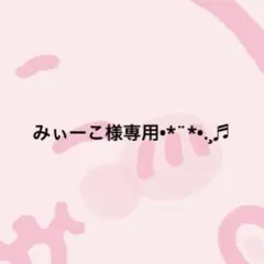 みぃーこ様専用