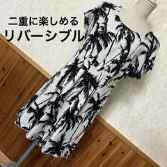 【タグ付き新品未使用】　二重に楽しめるリバーシブルワンピース　FREEサイズ
