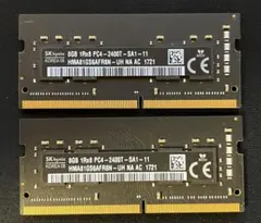 【中古正常品】SK hynix ノート用 DDR4 16GB (8GBx2枚）