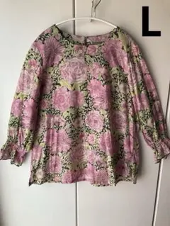 美品　LIBERTY リバティ　ローズザンジー　ブラウス バラ Lのサムネイル