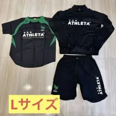 ATHLETA トレーニングウェアセット 黒/緑