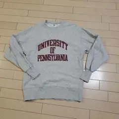 PENN トレーナー　S　灰　スウェット　長袖　ペンシルベニア　男女兼用