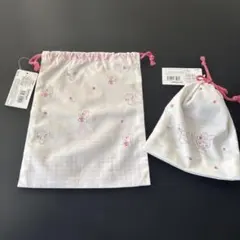 Sanrio Original 巾着セット　M S マイメロディ　チェリー