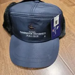 新品Cambridge University Polo Club 耳あて付M紺