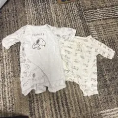 スヌーピーロンパース 50-60cm2点セット