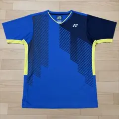 YONEX ゲームシャツ ユニフォーム ベリークール バドミントン ブルー Lのサムネイル