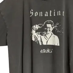 Sonatine Tシャツ 黒 ブラック フェード 北野武 ボックスシルエット 