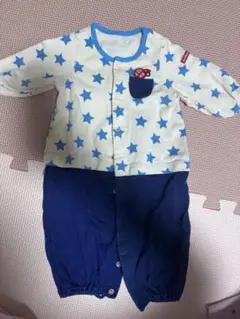 【50-60】ホットビスケッツ　ミキハウス　ロンパース　カバーオール