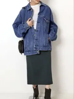 Spick & Span ダンボールカット タイトスカート ブラック 黒