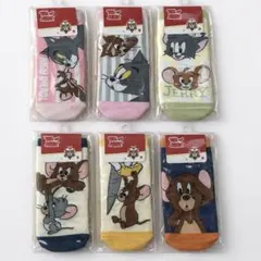 トムとジェリー 靴下 6足 セット キャラクター