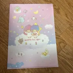 未使用サンリオリトルツインスターズ クリアファイル キキララ 当時物