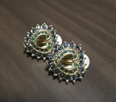 ハート型ゴールドイヤリング