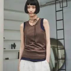 【新品未使用】AIC.リブタンク/シアーアメスリタンクアンサンブ