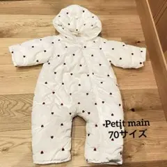 petitmain モチーフキルトジャンプスーツ 70サイズ