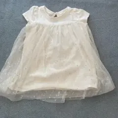 GAP ホワイト チュニック　ワンピース　80
