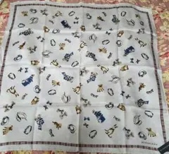 【匿名配送/新品/貴重♪】BURBERRY 犬柄スカーフ ※タグ付き