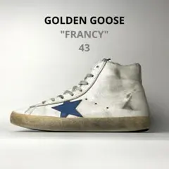 【良品】GOLDEN GOOSE "FRANCY"ハイトップスニーカー　白　43のサムネイル