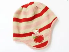 ファミリア familiar 53-55cm位 M ニット帽子 裏フリース超美品