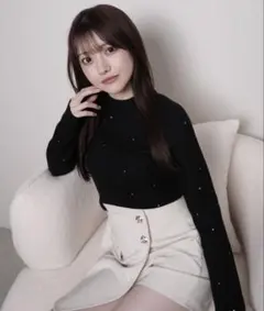 LIP SERVICE ウォームジュエルリブニット