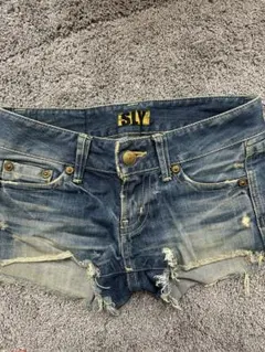 SLY デニムショートパンツ ダメージ加工Sサイズ