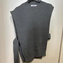 AZUL by MOUSSY グレー ニットベスト S