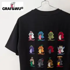 美品 GRAF&WU グラフアンドウー マルチゴースト 刺繍 Tシャツ Mのサムネイル
