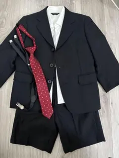 コムサフォーマルスーツ 120cm ブラック