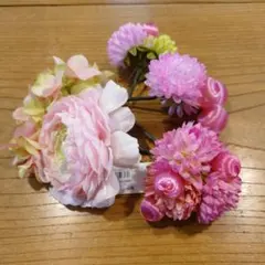 花飾り 髪飾り ピンク系