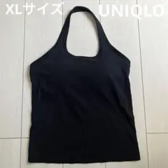 UNIQLO ユニクロ エアリズム ホルターネックブラタンクトップ 黒 XL