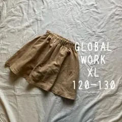 グローバルワーク XL 120 130スカート ベージュ スウェード