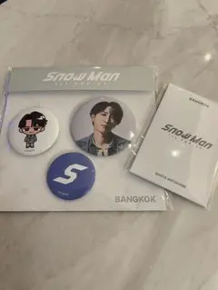SnowManバンコク限定1st POPUP 缶バッジ/フォトカードD 渡辺翔太