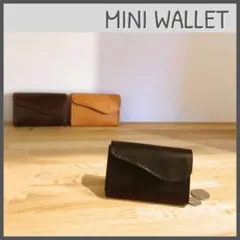 レザーウォレット MINI WALLET BLACK