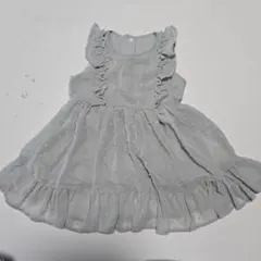 Birthday　Cottoli グリーン　ドット柄 ワンピース　コトリ 95のサムネイル