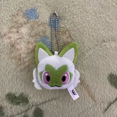 ポケットモンスターボールチェーン付きフェイスぬいぐるみ〜ニャオハ〜
