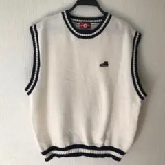 ★美品★CONVERSE　コンバース　ニット ベスト　刺繍　メンズ　Lサイズ